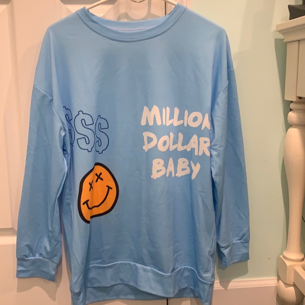 Blue sweatshirt